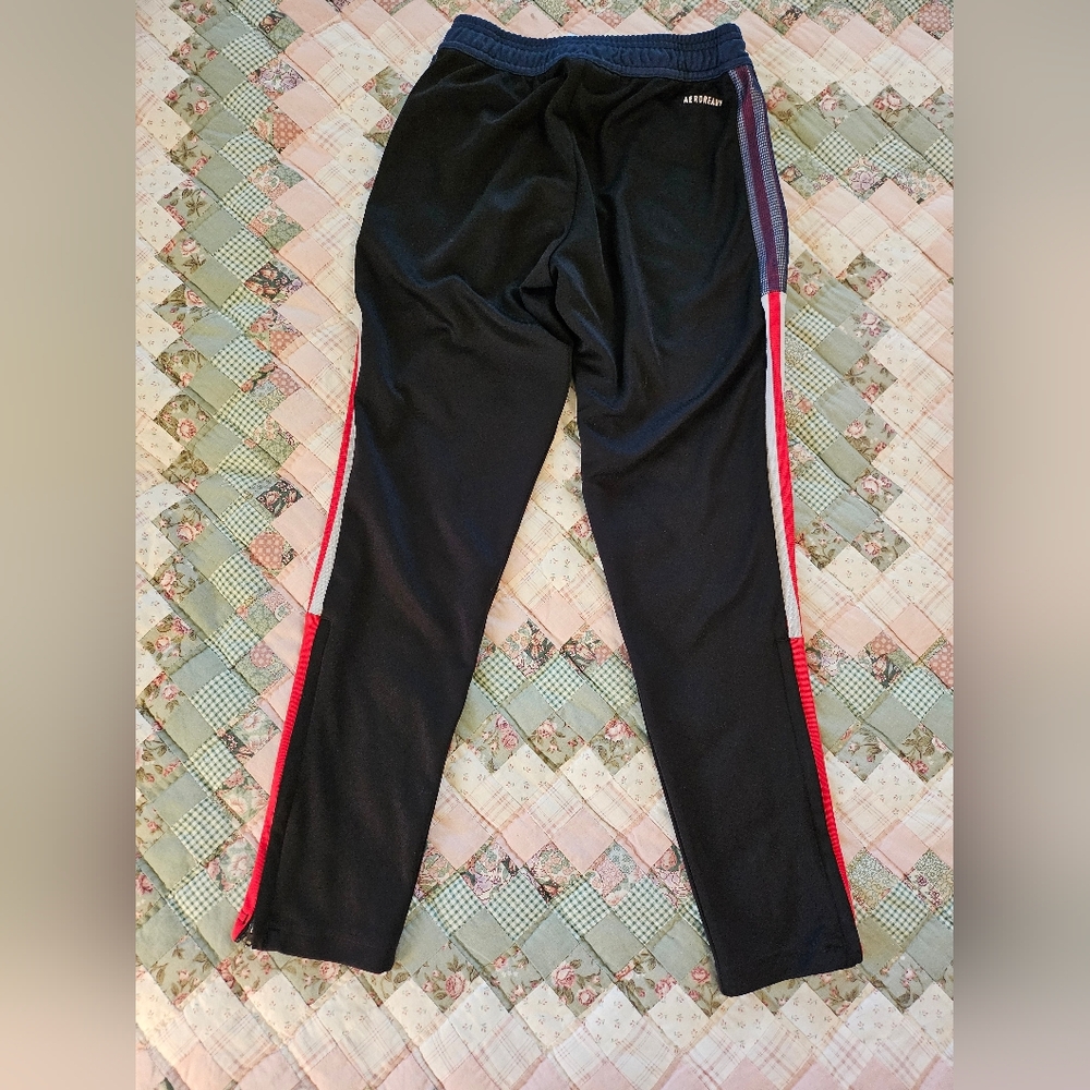 Adidas  Youth Aeroready Zipper Leg Track Pants -  Youth 9-10 - Picture 2 of 9